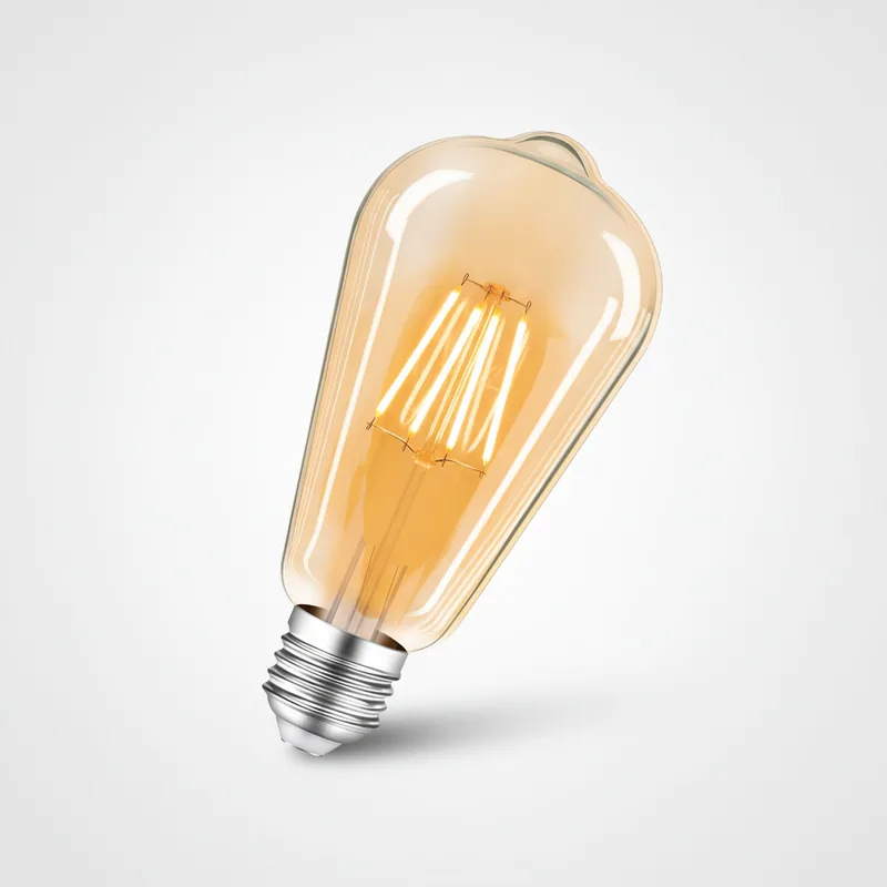 LEDフィラメント電球 E26 電球色485lm
